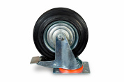 Колесо поворотное резина SCb 80 200 мм с тормозом (Y) Колесо поворотное резина SCb 80 200 мм с тормозом (Y)