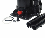 Домкрат гидравлический ER-80051S бутылочный с клапаном 5т, ремкомплект (выс. подъема 215-400мм) в кейсе ЭВРИКА /1/5