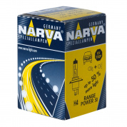 Автолампа H4 (60/55) P43t-38+50% RANGE POWER 12V NARVA /1/10/100 HIT