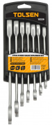 Набор комбинированных трещоточных ключей, 8-19 мм, 7 предметов TOLSEN TT15229