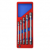 Набор шарнирных ключей, зеркальная полировка, ложемент, 5 предметов МАСТАК 5-2405 Набор шарнирных ключей, зеркальная полировка, ложемент, 5 предметов МАСТАК 5-2405