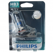 Автолампа HB3 () +150% X-tremeVision Pro150 (блистер) 12V PHILIPS /1/5