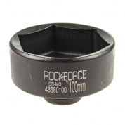 Головка торцевая 100мм 1" 6-гранная ударная удлиненная L=80мм ROCKFORCE RF-48580100 /110