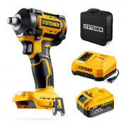 STEHER 20 В, 500 Н·м, 1 АКБ LMS (4 А·ч), бесщеточный ударный гайковерт, сумка (CWB-500-41) STEHER 20 В, 500 Н·м, 1 АКБ LMS (4 А·ч), бесщеточный ударный гайковерт, сумка (CWB-500-41)