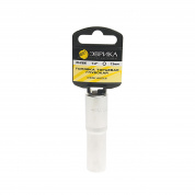 Головка торцевая 13мм 1/2" 6-гранная глубокая L=80мм (с держателем) ЭВРИКА ER-91506H 1/120 Головка торцевая 13мм 1/2" 6-гранная глубокая L=80мм (с держателем) ЭВРИКА ER-91506H 1/120