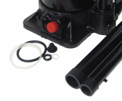 Домкрат гидравлический ER-80121 бутылочный с клапаном 12т, ремкомплект (выс. подъема 235-445мм) ЭВРИКА /1/2