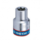 Головка торцевая TORX Е-стандарт 3/8", E18, L = 28 мм KING TONY 337518M Головка торцевая TORX Е-стандарт 3/8", E18, L = 28 мм KING TONY 337518M