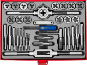 ЗУБР 35 предм., сталь 9ХС, набор метчиков и плашек (28117-H35)