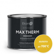Эмаль термостойкая 700град золото 0,4кг Elcon (24)