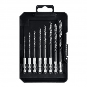 STAYER НЕХ-1/4″, 8 шт, набор сверл по металлу для винтовёртов и шуруповертов IMPACT READY (29603-H8)