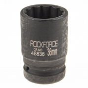 Головка торцевая 36мм 1" 12-гранная ударная L=78мм ROCKFORCE RF-48836 /1/50 Головка торцевая 36мм 1" 12-гранная ударная L=78мм ROCKFORCE RF-48836 /1/50
