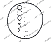 Запчасть ремкомплект (прокладки) для 2379 (c 2018) NORDBERG 2379#RK(2018)