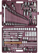 TS128 Набор инструмента универсальный 1/4", 1/2"DR, 128 предметов TS128 Набор инструмента универсальный 1/4", 1/2"DR, 128 предметов