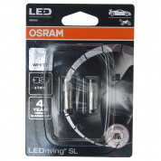 Автолампа T4W (BA9s) LED (блистер, 2шт) 6000K 12V OSRAM /1/10