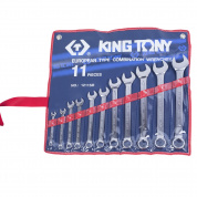 Набор комбинированных ключей, 1/4"-15/16", 11 предметов KING TONY 1211SR Набор комбинированных ключей, 1/4"-15/16", 11 предметов KING TONY 1211SR