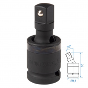 Кардан ударный 1/2", шаровый, с шариковым фиксатором KING TONY 4797P