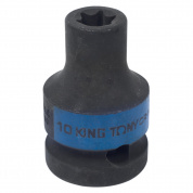 Головка торцевая ударная TORX Е-стандарт 1/2", E10, L = 38 мм KING TONY 457510M Головка торцевая ударная TORX Е-стандарт 1/2", E10, L = 38 мм KING TONY 457510M