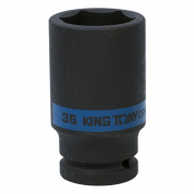 Головка торцевая ударная глубокая шестигранная 3/4", 36 мм KING TONY 643536M Головка торцевая ударная глубокая шестигранная 3/4", 36 мм KING TONY 643536M