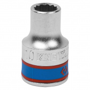 Головка торцевая стандартная двенадцатигранная 1/2", 10 мм KING TONY 433010M Головка торцевая стандартная двенадцатигранная 1/2", 10 мм KING TONY 433010M