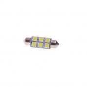 Автолампа C10W (SV8,5) 6 SMD 5050 WHITE 6000K 39мм 120лм   12V MEGAPOWER /10 /100 Автолампа C10W (SV8,5) 6 SMD 5050 WHITE 6000K 39мм 120лм   12V MEGAPOWER /10 /100