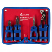 Набор пассатижей и бокорезов, 4 предмета, в футляре на молнии МАСТАК 03-4Z Набор пассатижей и бокорезов, 4 предмета, в футляре на молнии МАСТАК 03-4Z