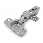 Петля мебельная 1109 Clip-On накладная с доводчиком 2шт. хром StahlBuro (100)