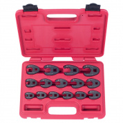 Набор разрезных ключей 3/8"&1/2" (воронья лапка), 8-24 мм, кейс, 15 предметов МАСТАК 0261-15C