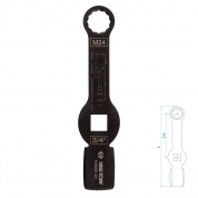 Ключ для тормозных суппортов грузовых автомобилей M24, 3/4", ударный KING TONY 10B0B-24