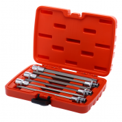 JTC Набор головок торцевых и насадок 1/2" 6-ти гранных T40-T70 удлиненные 6 предметов в кейсе JTC JTC Набор головок торцевых и насадок 1/2" 6-ти гранных T40-T70 удлиненные 6 предметов в кейсе JTC