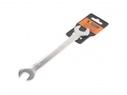 Ключ рожковый 14x15мм ER-32145 (Chrome vanadium) на держателе  сатинированный ЭВРИКА 1/10