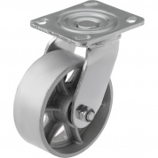 Колесо большегрузное поворотное SCS 55 125 мм чугунное (N) Колесо большегрузное поворотное SCS 55 125 мм чугунное (N)