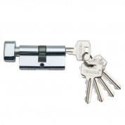 Цилиндровый механизм  с вертушкой ЦАМ ЦМВ 70mm (30+10+30) CP хром 5кл. 208089