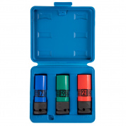 Набор ударных глубоких торцевых головок 1/2", шестигранные, 17, 19, 21 мм KING TONY 44905MP Набор ударных глубоких торцевых головок 1/2", шестигранные, 17, 19, 21 мм KING TONY 44905MP