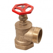 Клапан Ду-50 муфта/цапка латунь угловой 90? пож. РБ