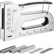 ЗУБР Универсал-14, скобы тип 53/53F/140/13, гвозди тип 300/500, универсал стальной степлер (31527)