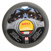 Оплетка руля MIS-26A (M) GREY кожа MISTAR /1/25