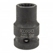 Головка торцевая 12мм 1/2" 12-гранная ударная L=39мм ROCKFORCE RF-44812 /1/360 Головка торцевая 12мм 1/2" 12-гранная ударная L=39мм ROCKFORCE RF-44812 /1/360
