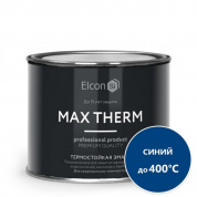 Эмаль термостойкая 400град  синяя 0,4кг Elcon (24)