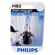 Автолампа HB3/9005 (65) P20d CrystalVision 4300K (блистер) 12V PHILIPS /1/10