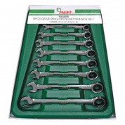 Набор ключей трещоточных комбинированных Hans, 16658MUB 8 предметов