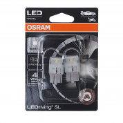 Автолампа W21W (W3x16d) LED (блистер, 2шт) 6000К 12V OSRAM /10 Автолампа W21W (W3x16d) LED (блистер, 2шт) 6000К 12V OSRAM /10