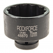 Головка торцевая 70мм 1" 12-гранная ударная L=78мм ROCKFORCE RF-48870 /1/20 Головка торцевая 70мм 1" 12-гранная ударная L=78мм ROCKFORCE RF-48870 /1/20