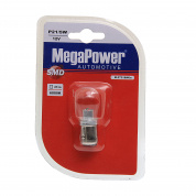 Автолампа P21/5W (BAY15d) 1 SMD CREE WHITE блистер 180лм 6000K 12V MEGAPOWER /10/100