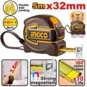 Рулетка  5м*32 мм INGCO HSMT80532M INDUSTRIAL