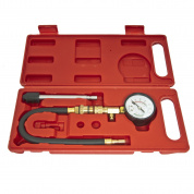 Компрессометр бензинового двигателя ER-86305 (0-21Bar, М14, М18 + жесткий прижимной адаптер-переходник) 3пр., в кейсе ЭВРИКА  /1/20