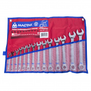 Набор комбинированных ключей, 8-24 мм, 14 предметов МАСТАК 0211-14P Набор комбинированных ключей, 8-24 мм, 14 предметов МАСТАК 0211-14P