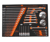 JTC Набор инструментов 42 предмета слесарно-монтажный (MERCEDES) в ложементе JTC