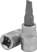 S10H255 Насадка торцевая 1/4"DR с вставкой-битой шлицевой, SL5.5, 37 мм S10H255 Насадка торцевая 1/4"DR с вставкой-битой шлицевой, SL5.5, 37 мм