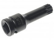 Головка-бита SPLINE ударная 1/2", M16 ROCKFORCE RF-24807816 /1/120
