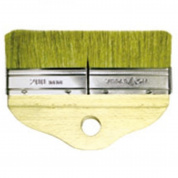 Кисть для лакировки двойная нат щетина дер.ручка бук 200мм Управдом Профи(12) /